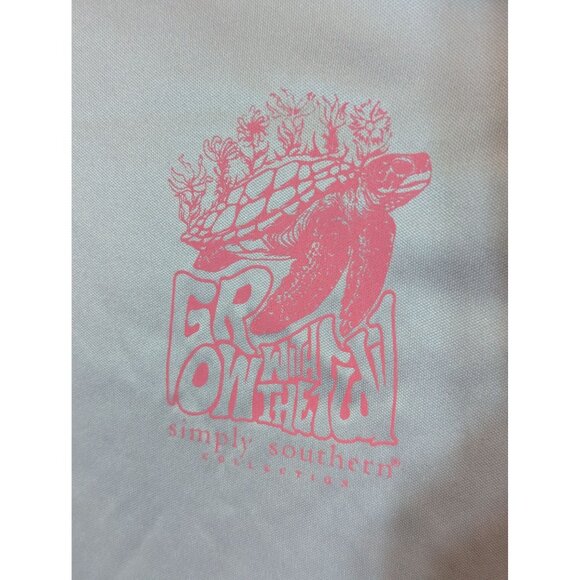 Simply Southern XXL Long Sleeve Rash Guard "Grow With The Flow" Sea Turtle Desig - Picture 2 of 5